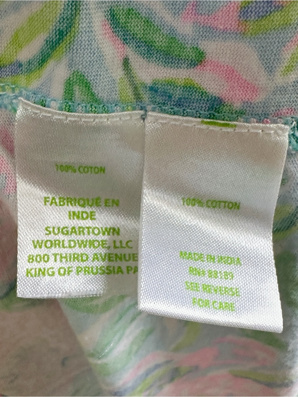 Lily Pulitzer Geanna Swing Mini Dress Size Large Turtle Print Pink Green - Picture 8 of 8